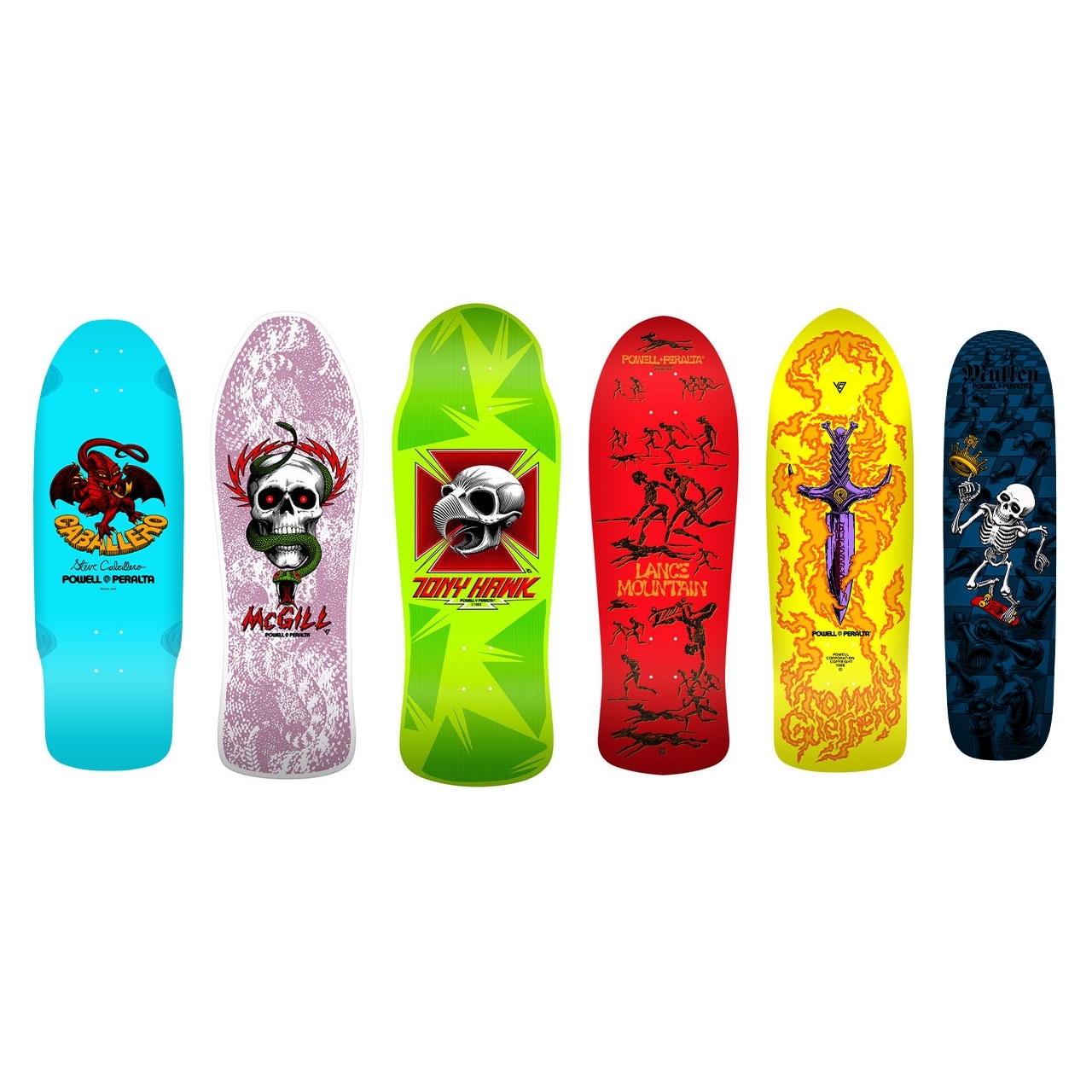 Powell Peralta Bones Brigade Series Tony Hawk Deck Decks Shaped