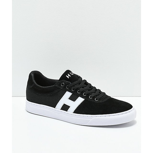 huf black and white shoes