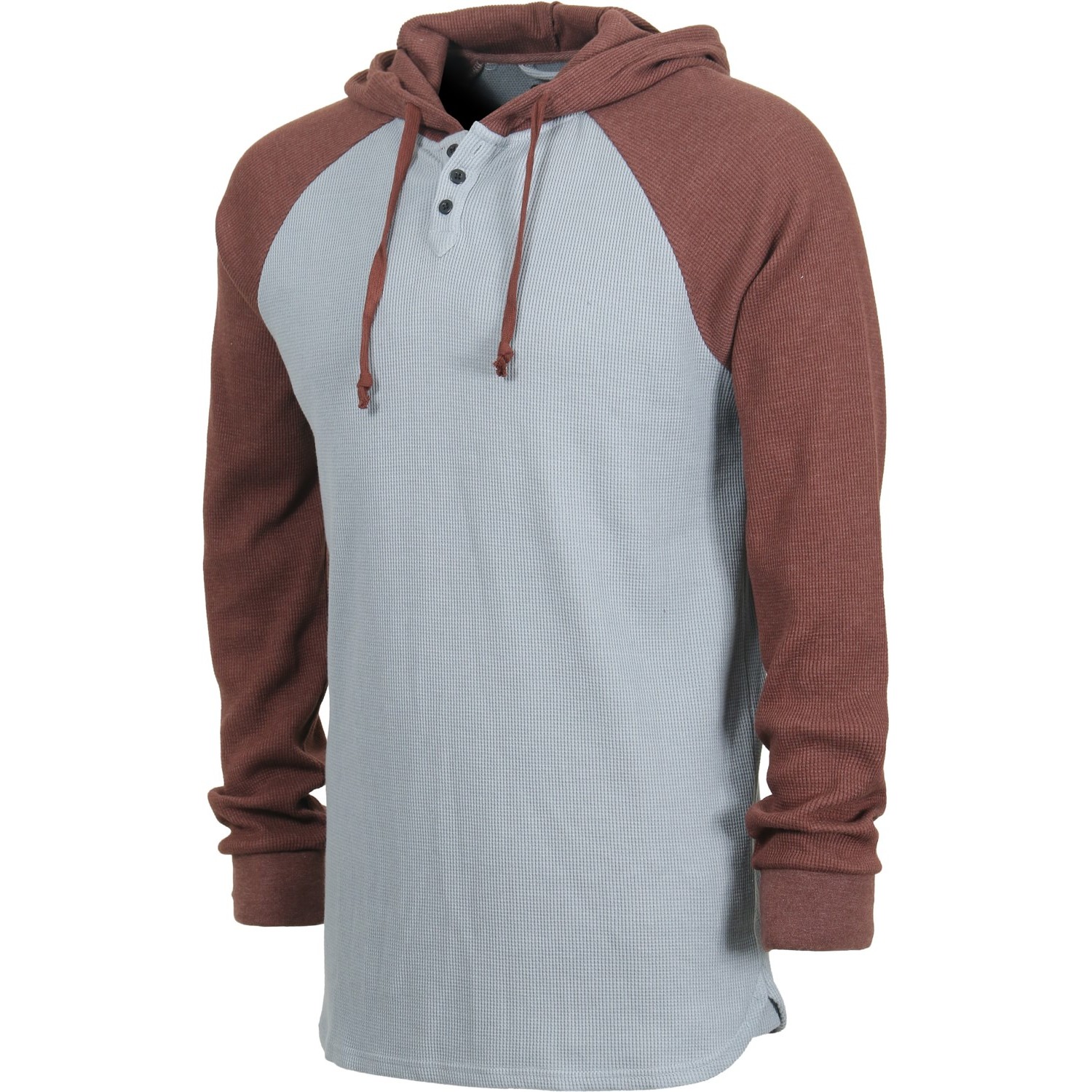 3 button henley hoodie