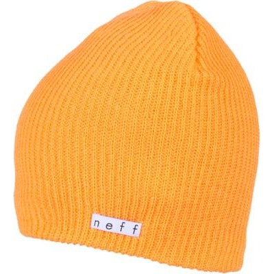 orange neff beanie