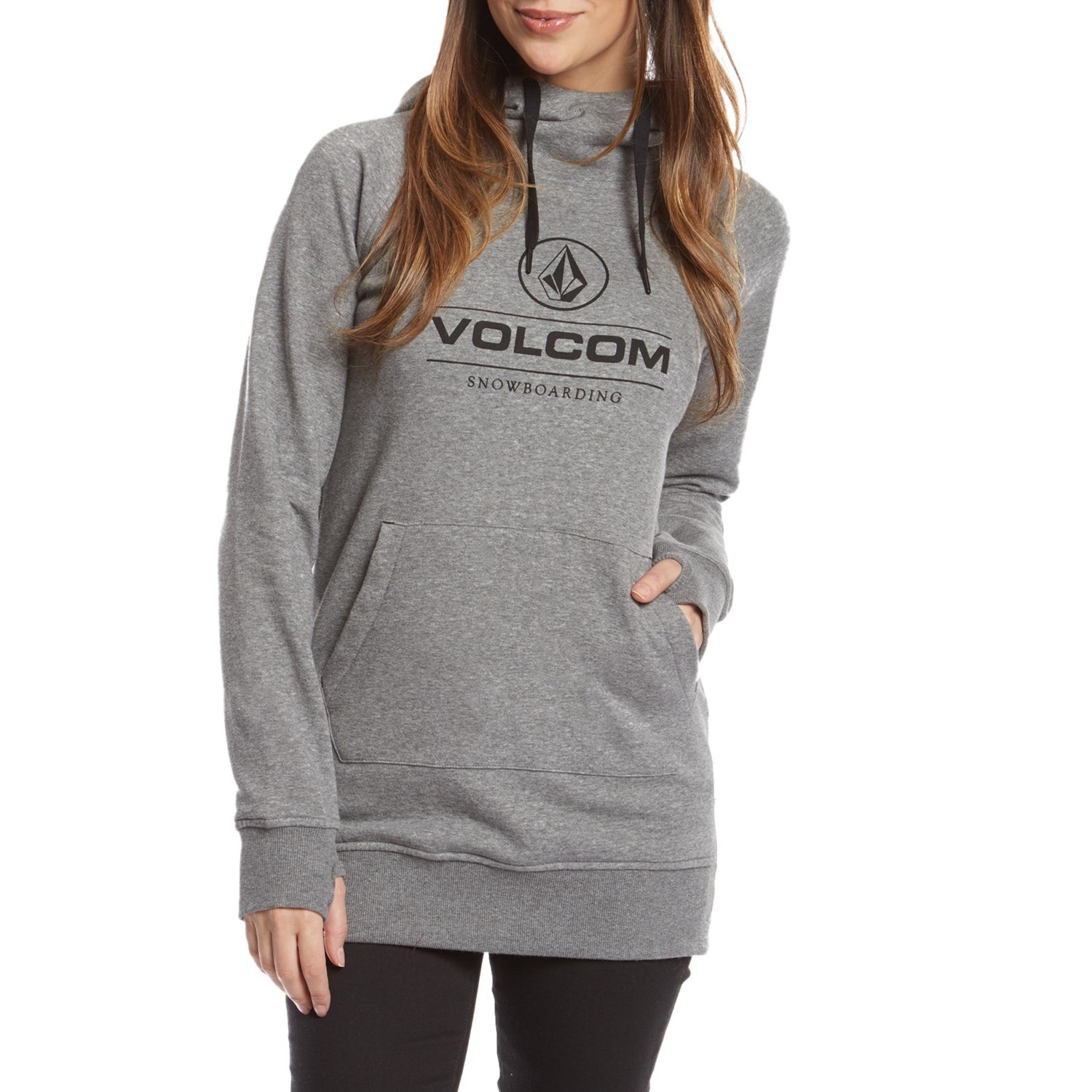 Volcom Costus Pullover Fleece (Heather Gray) Womens Jackets Hoodies and  Sweatshirts at Denver