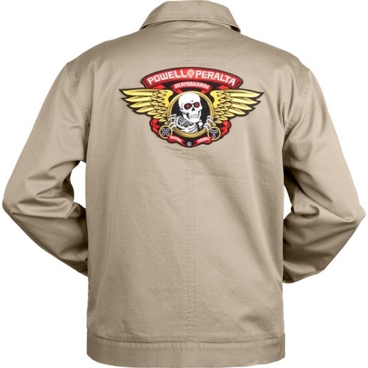 Powell Peralta Winged Ripper Jacket (Khaki Tan) Street Jackets at