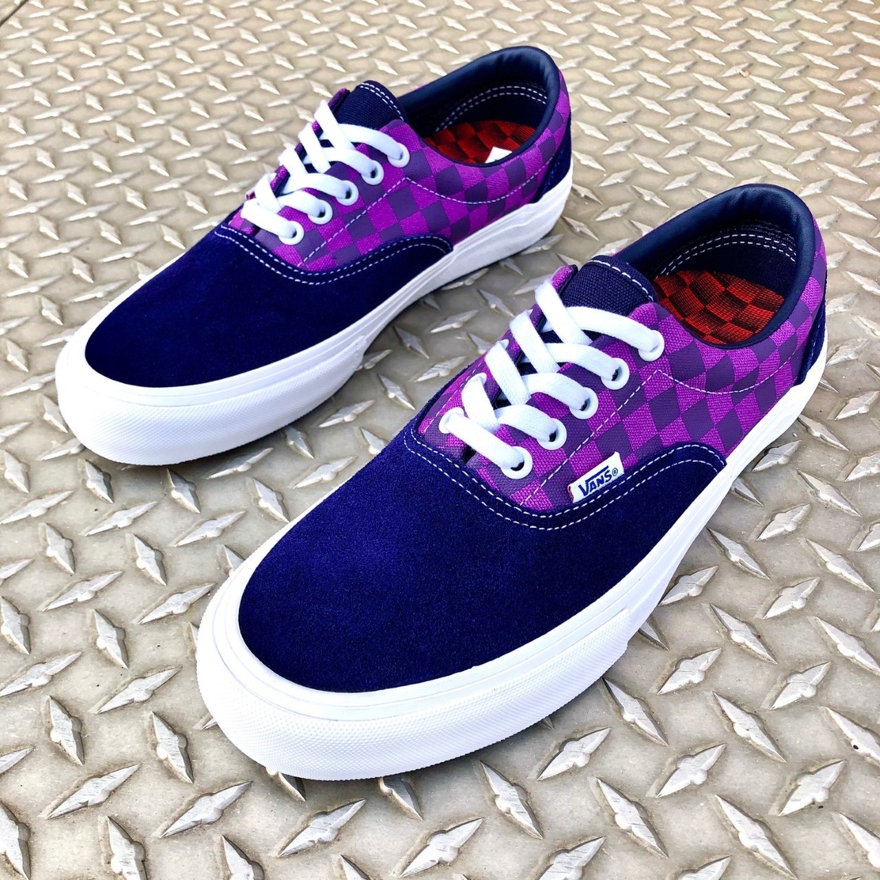 VANS ERA PRO (KADER/PURPLE CHECK) FOOTWEAR at Blacklist