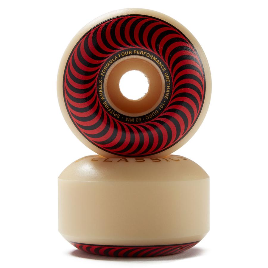 Spitfire F4 101d Classic Red/Bronze 60mm Skateboards Wheels at Cal 