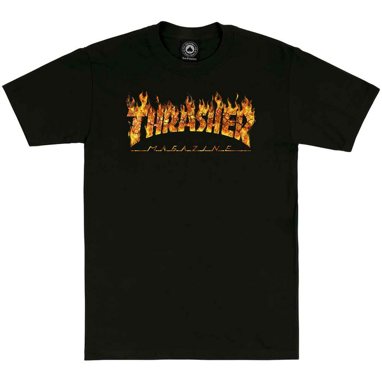 Thrasher Inferno Tee (Blk) T-Shirts Short Sleeve Tees at Cal Surf