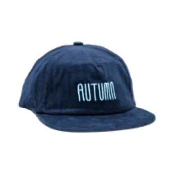 Autumn Corduroy Navy Snapback Hat