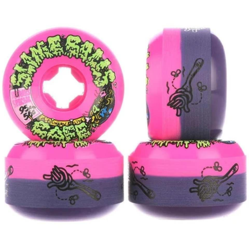 Slime Balls 56mm Double Take Vomit Mini Pink/Black 97a Wheels (set of 4) -  FA SKATES