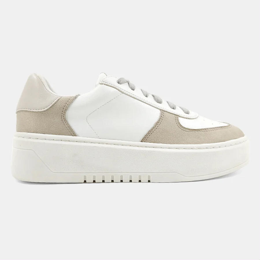 Shu Shop Shirley Sneaker (White/Tan) Adult Sneakers at Chagrin Saddlery ...