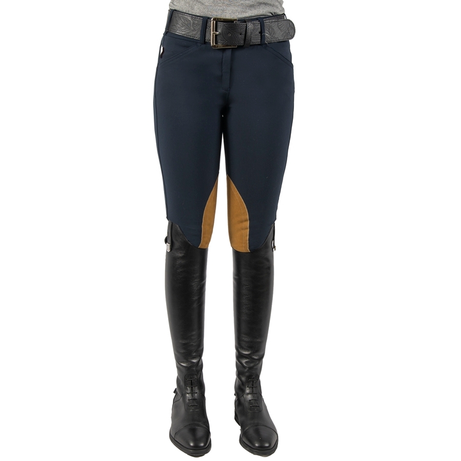 Women’s Size 34 Blue Tailored Sportsman Knee Patch Horseback Riding Breeches. outlet