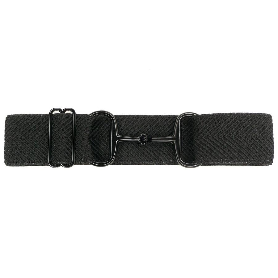 Ellany Equestrian Black Sparkly Arrows Snaffle Belt 2 IN (Black/Sparkle ...