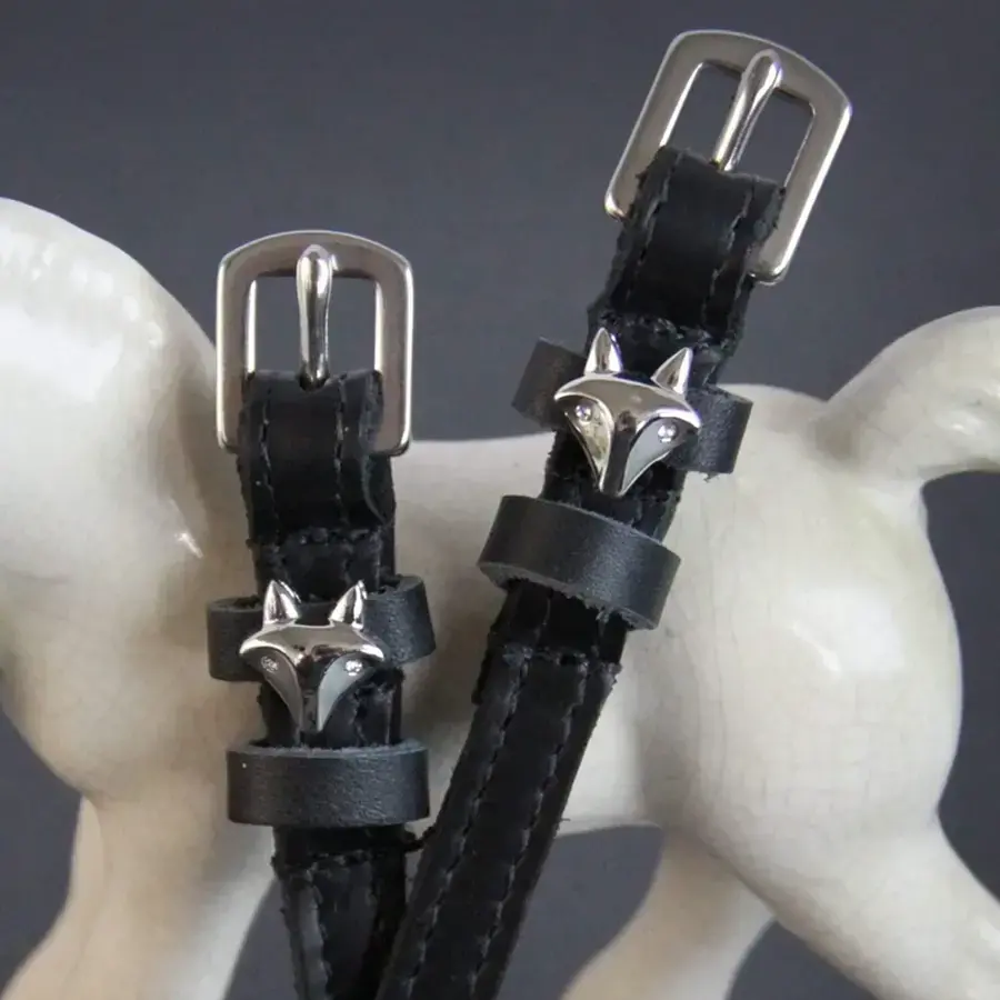 ManeJane Spur Straps Silver Bling Horse Shoes