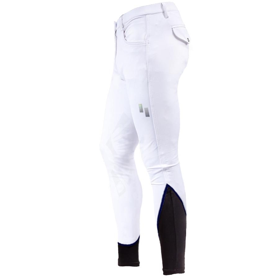 Struck Mens 50 Series Knee Patch Breech (White) at Chagrin Saddlery Main