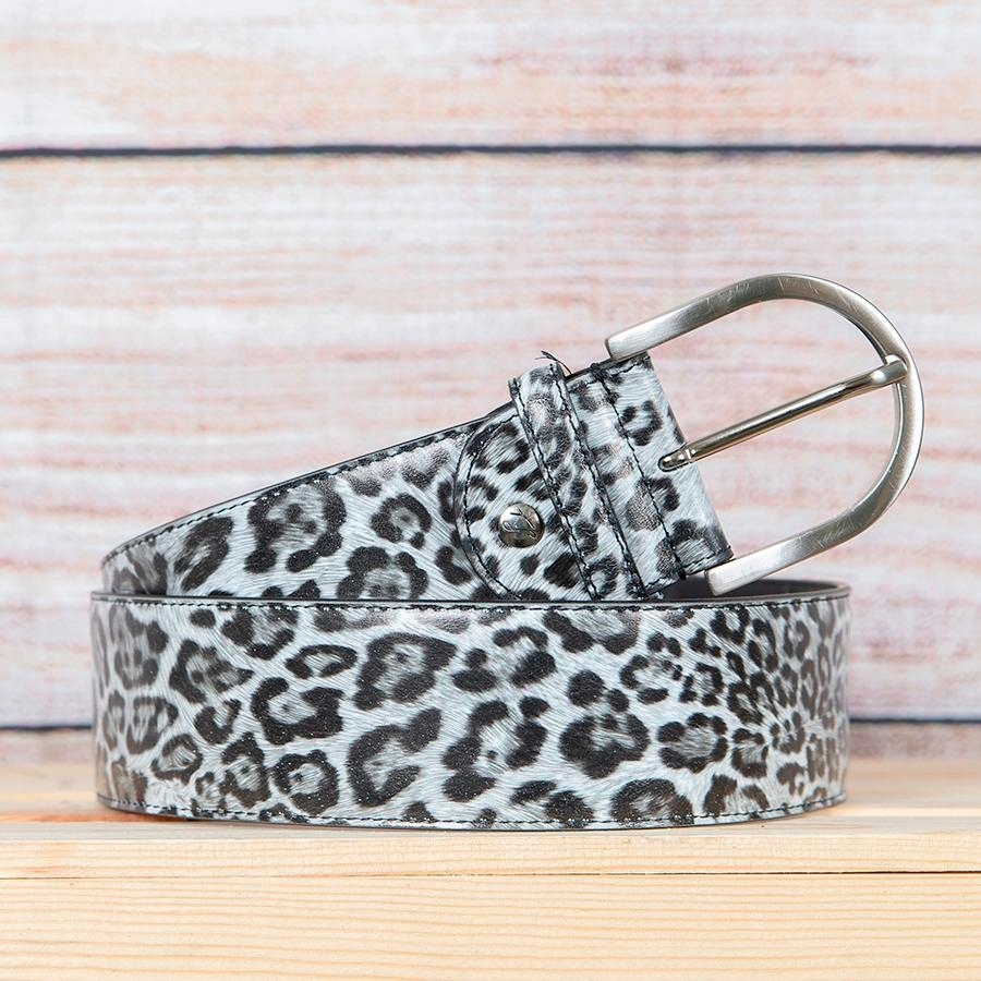 Ladies leopard print belt sale