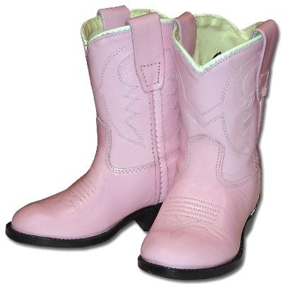 baby pink cowboy boots
