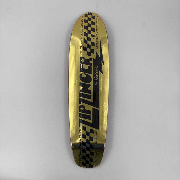 Krooked Zip Zinger (Gold Foil) Skate Decks at Emage Colorado, LLC