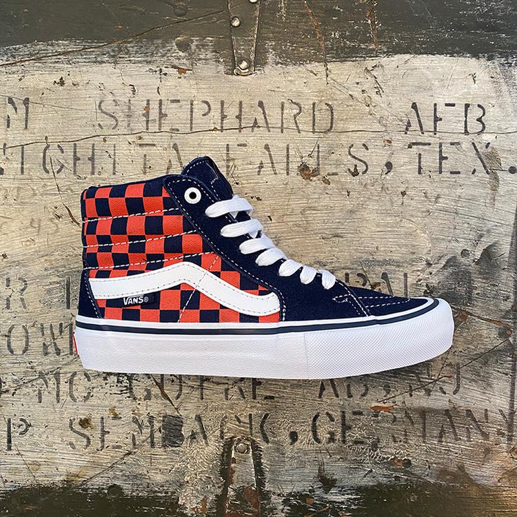 vans sk8 hi black orange