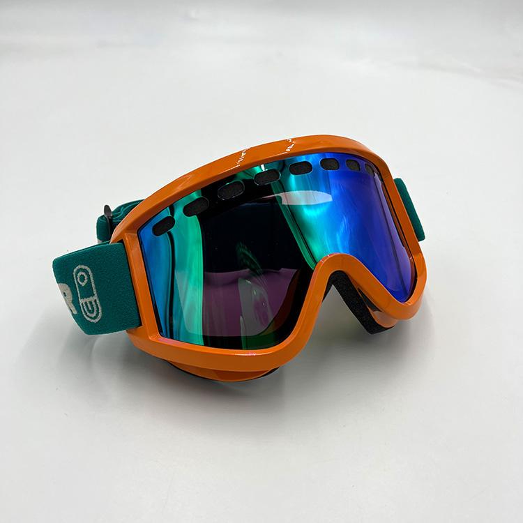 Airblaster Air Goggle Orange Gloss Green Air Radium Eyewear at