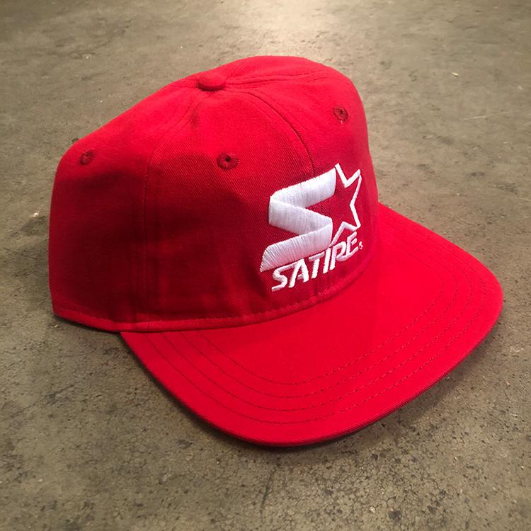 red starter hat