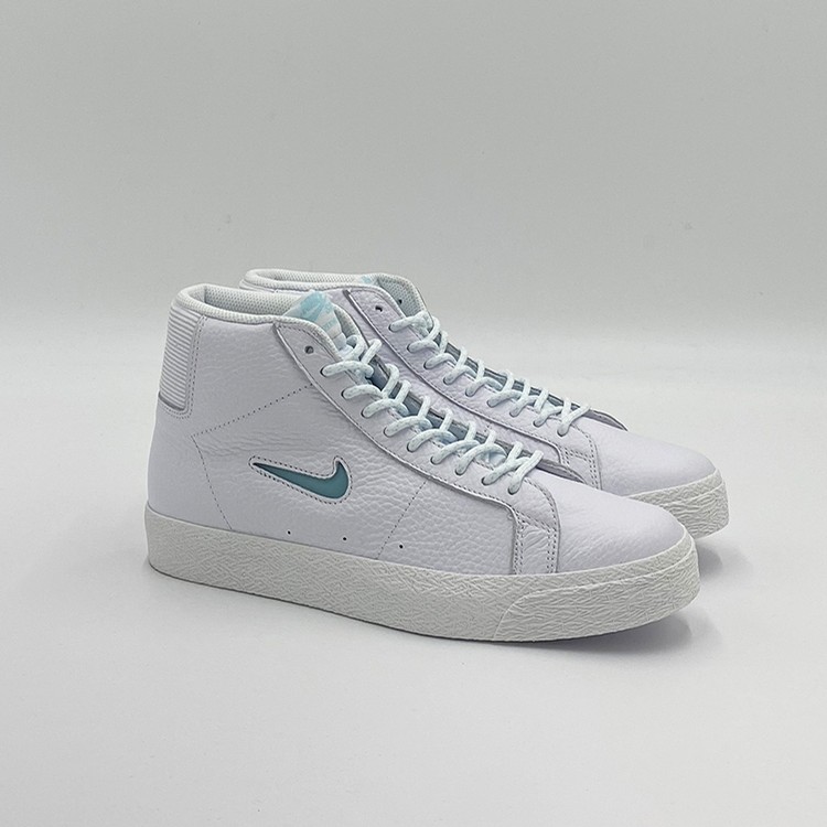 Nike Sb Zoom Blazer Mid Pro White Glacier Ice Shoes At Emage Colorado Llc