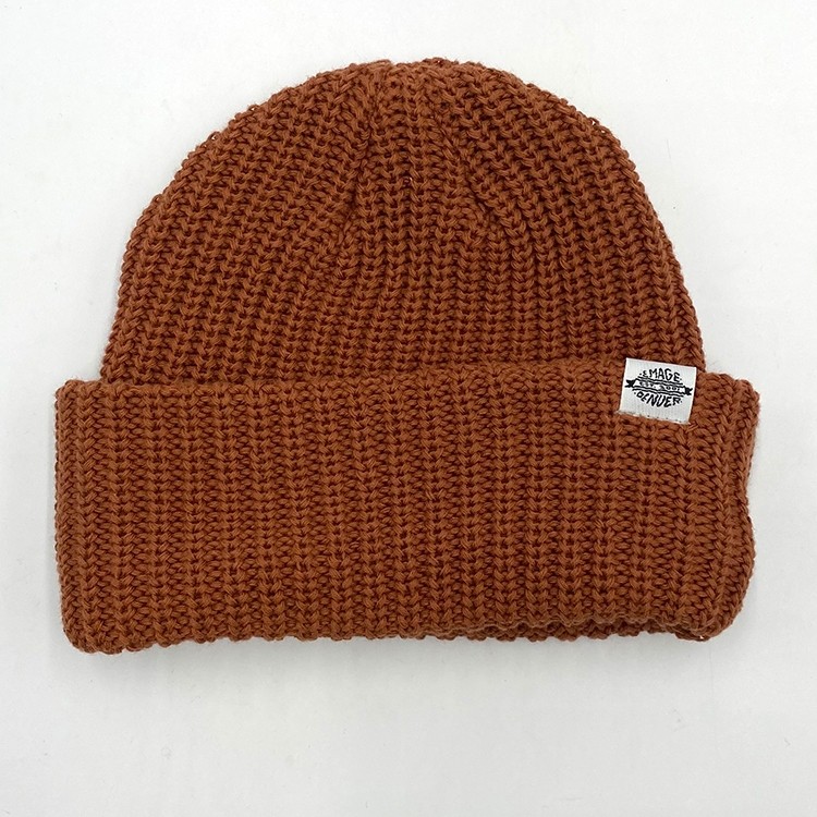 dark orange beanie