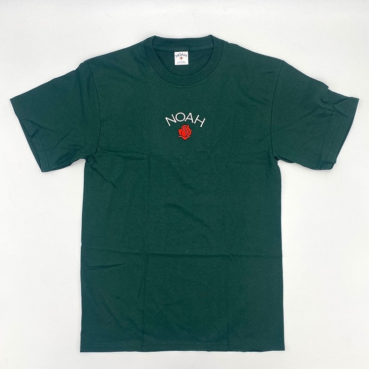 NOAH Rose Core Logo Tee (Dark Green) T-Shirts at Emage Colorado, LLC