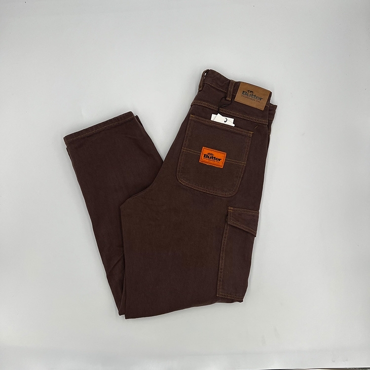 Butter Goods Santosuosso Cargo Denim Jeans (Brown) Pants at Emage