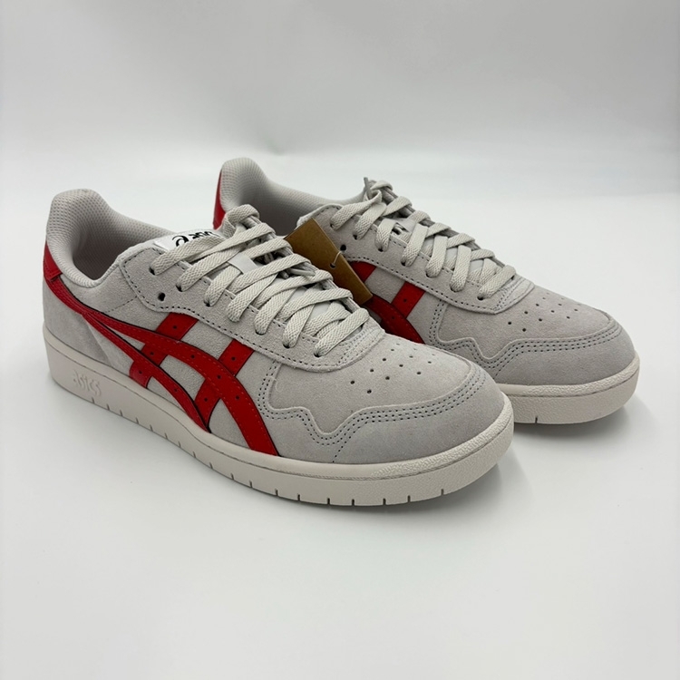 Asics grey red best sale