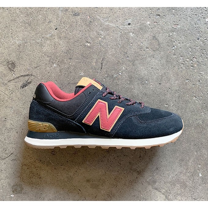 New Balance 574 Black Earth Red Shoes Mens At Emage Colorado Llc