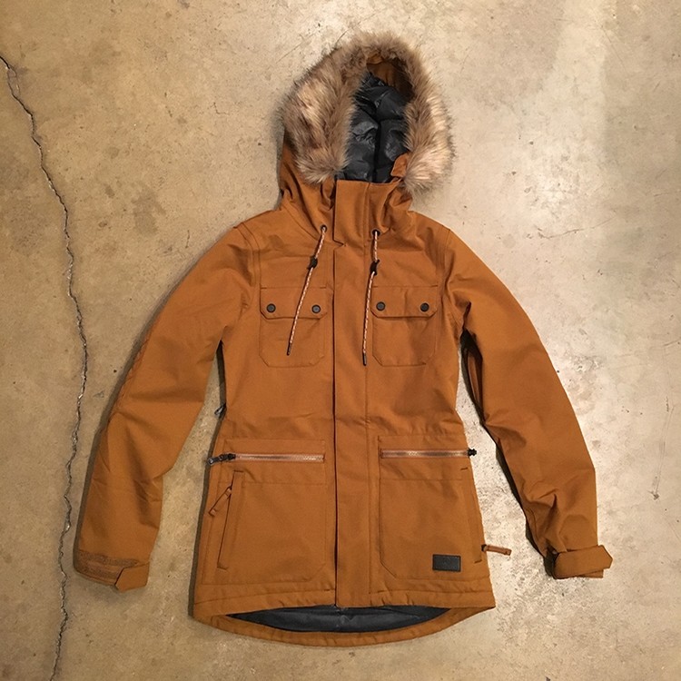 volcom shadow insulated jacket copper