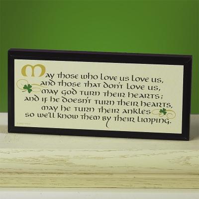 C.ART May Those Who Love Us Plaque For Home For Wall Blessings at Irish ...