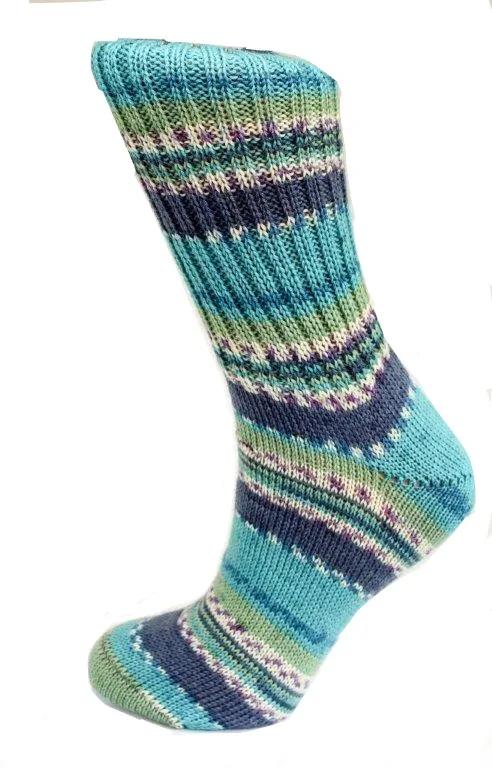 Irish Country Collection Socks Irish Fair Isle Socks (Sea Blues ...