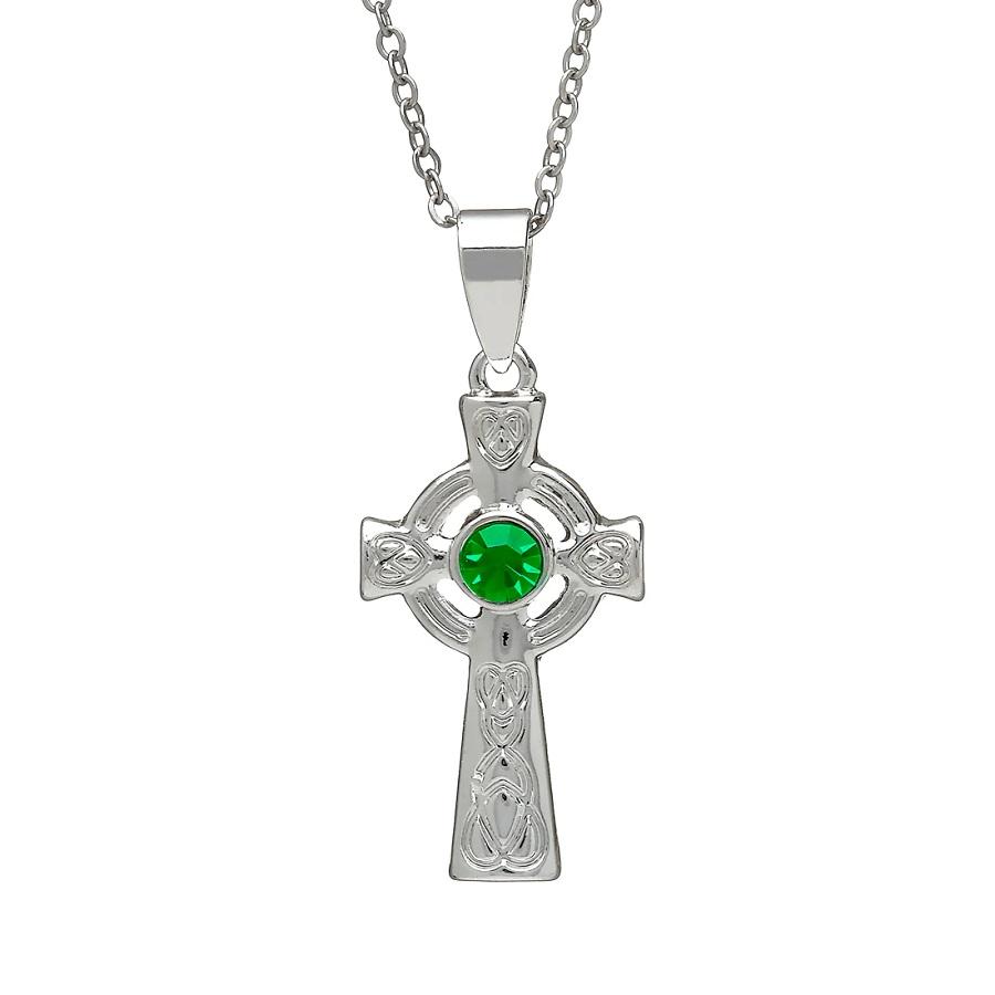 Amethyst Dublin Irish Necklace Pendant (Celtic Cross Green) Jewelry ...