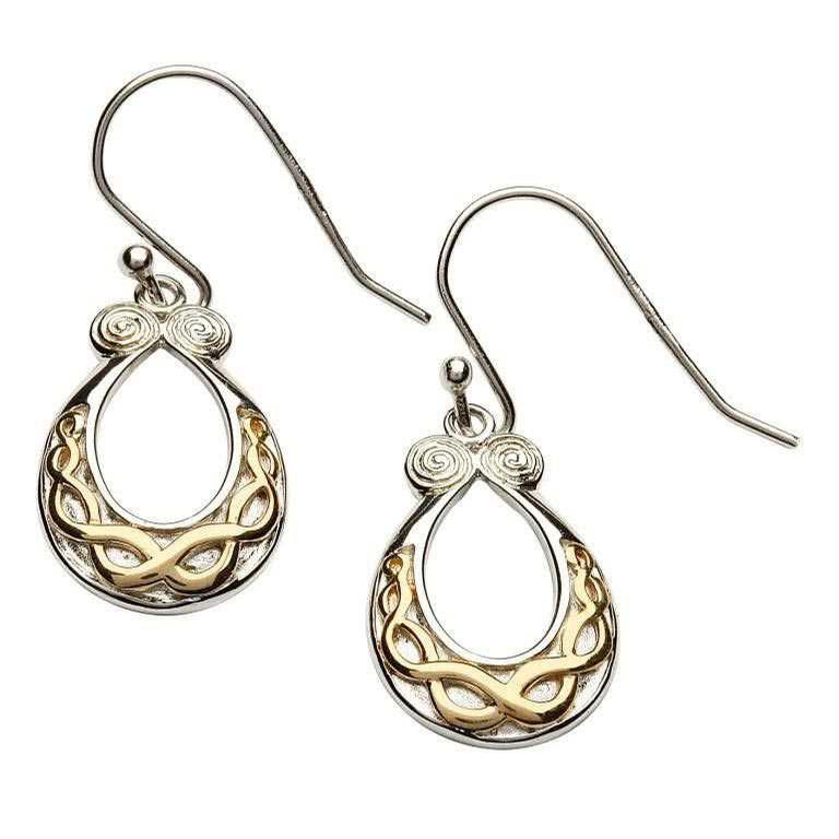 Shanore Celtic Knot Spiral Earrings Jewelry Earrings at Irish on Grand