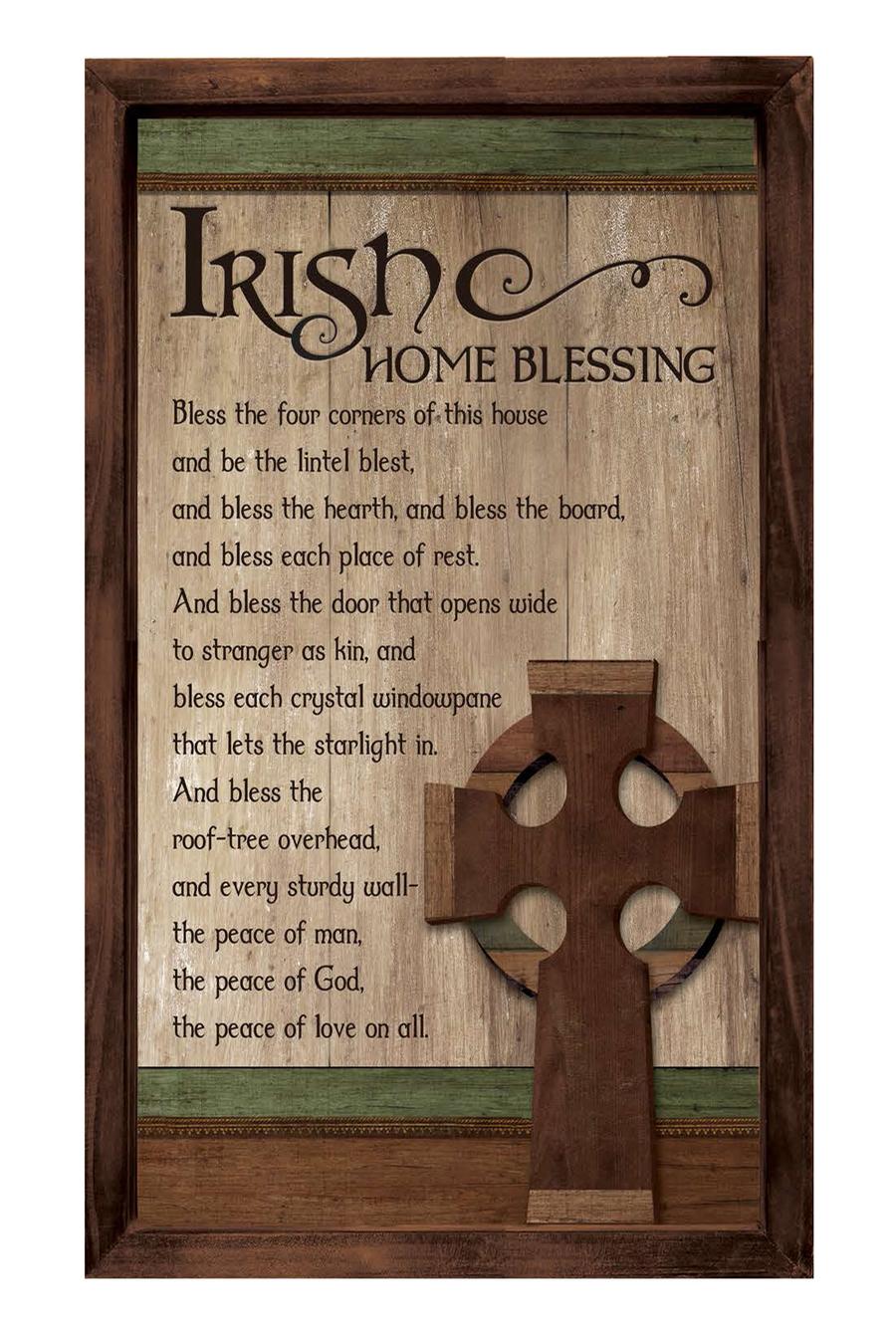 C.ART Irish Home Blessing For Home For Wall Blessings at Irish on Grand