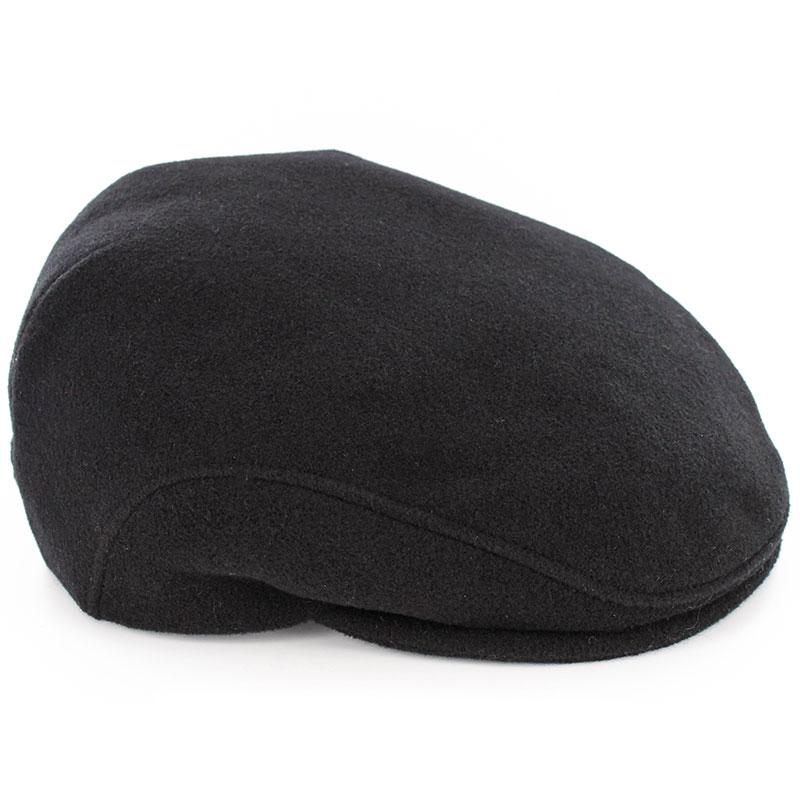 Muckross Weavers Irish Wool Cap Black Clothing Caps Hats At Irish On   Xl IrishcaphattamwoolBlack 