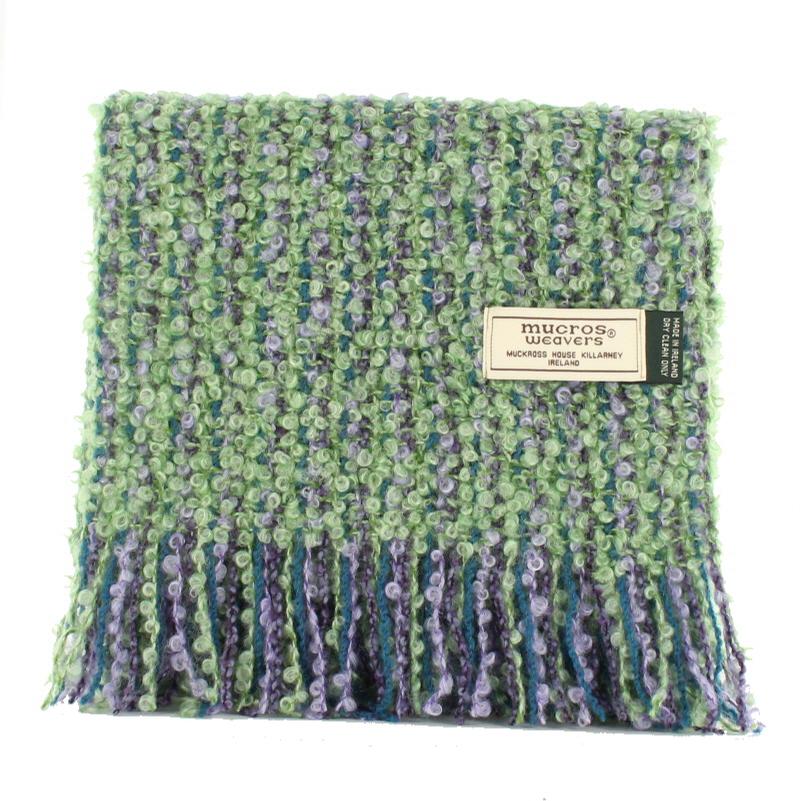 Muckross Weavers Irish Mohair Viscose Scarf (Meadow Green) Clothing ...