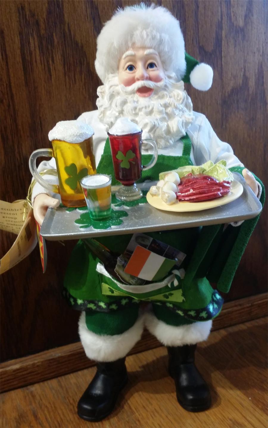 Kurt Adler Irish Santa Musical Occasion Holidays Christmas At Irish On Grand 6648