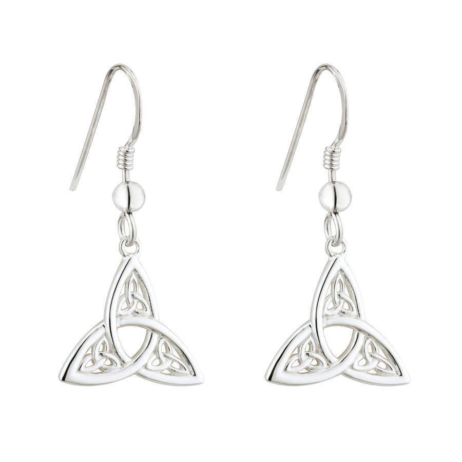 Solvar Jewelry Trinity Knot Drop Earrings Jewelry Earrings at Irish on ...