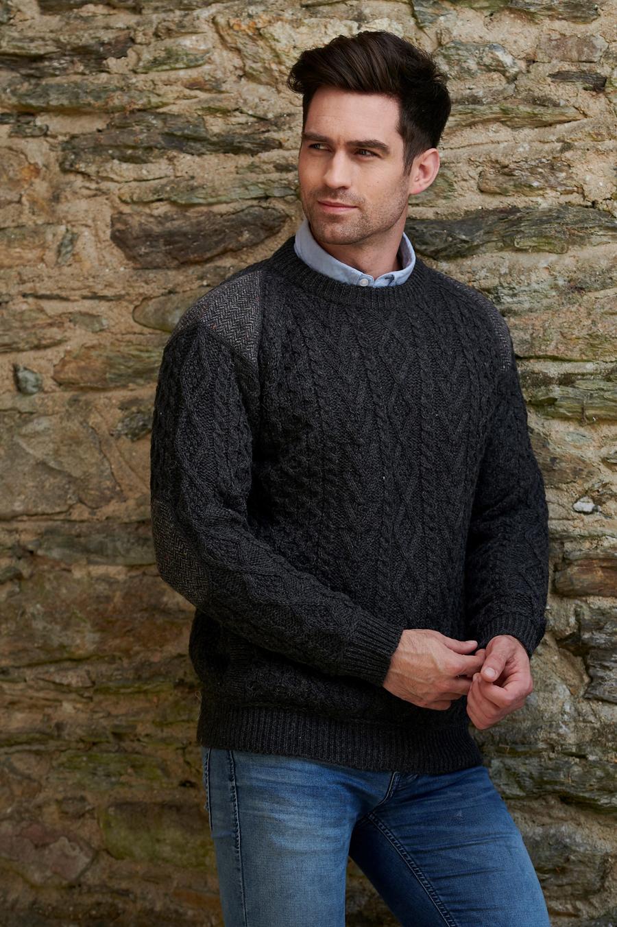 Aran Craft Irish Tweed Sweater Clothing Knitwear at Irish on Grand