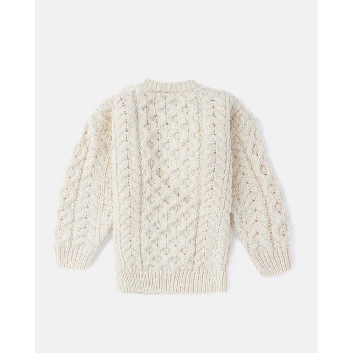 Aran Woollen Mills Child's Aran Crew Neck Sweater Clothing Knitwear at ...