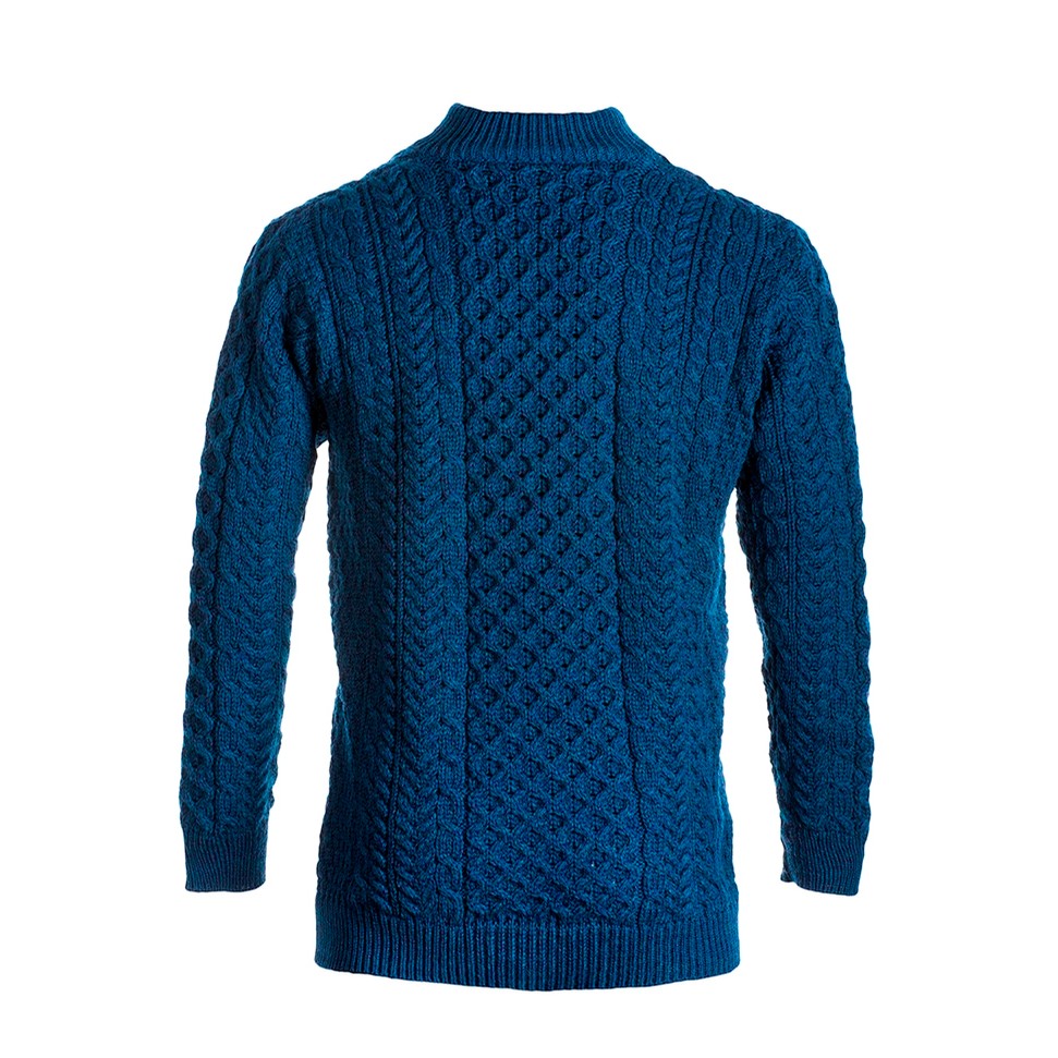 blue aran wool