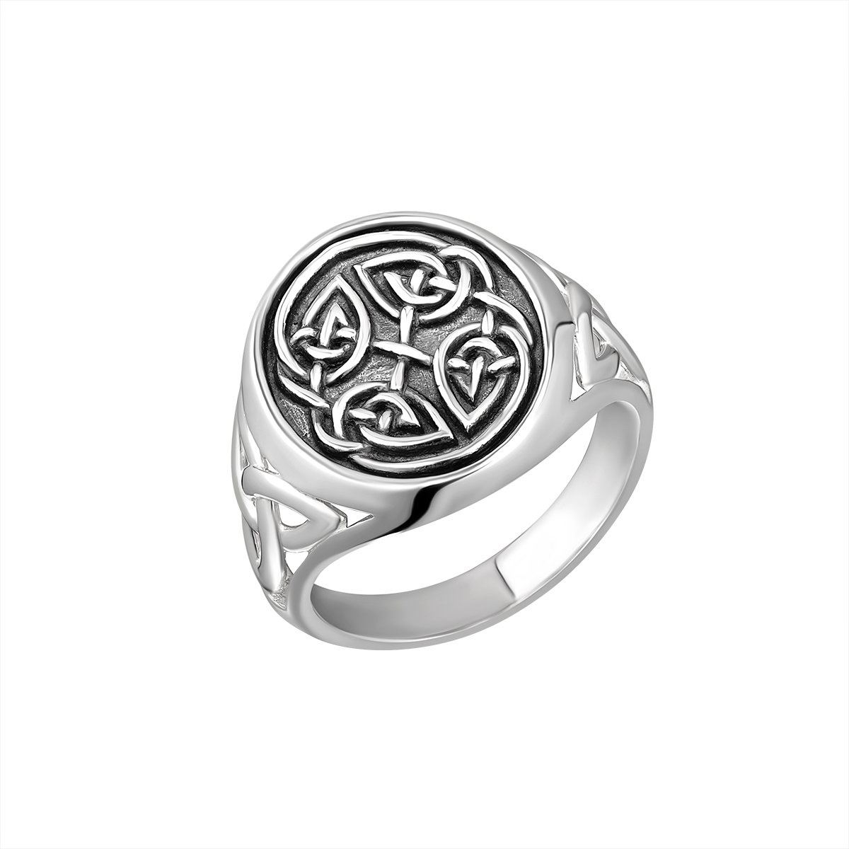 Celtic Irish Knot Ring Knights Templar Iron Cross Ring | Forefathers-art