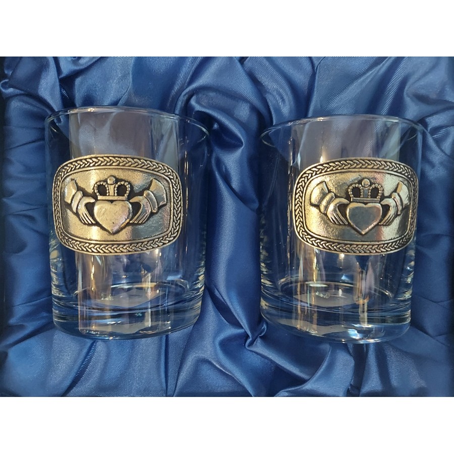 Irish Pewter Celtic Whiskey Glasses - Set of 2 at