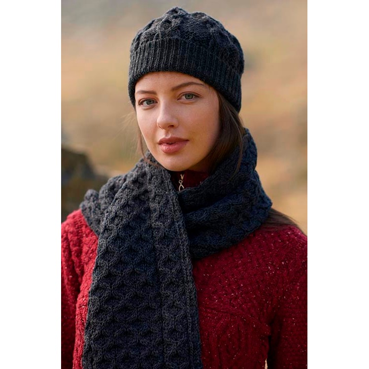 Aran wool clearance scarf