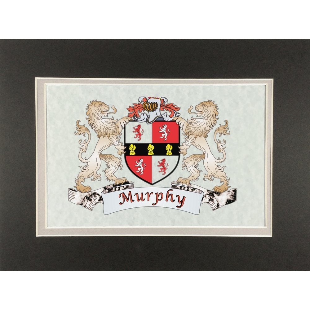 Sexton Family Crest Matted Print Gifts Family Crests at Irish on Grand