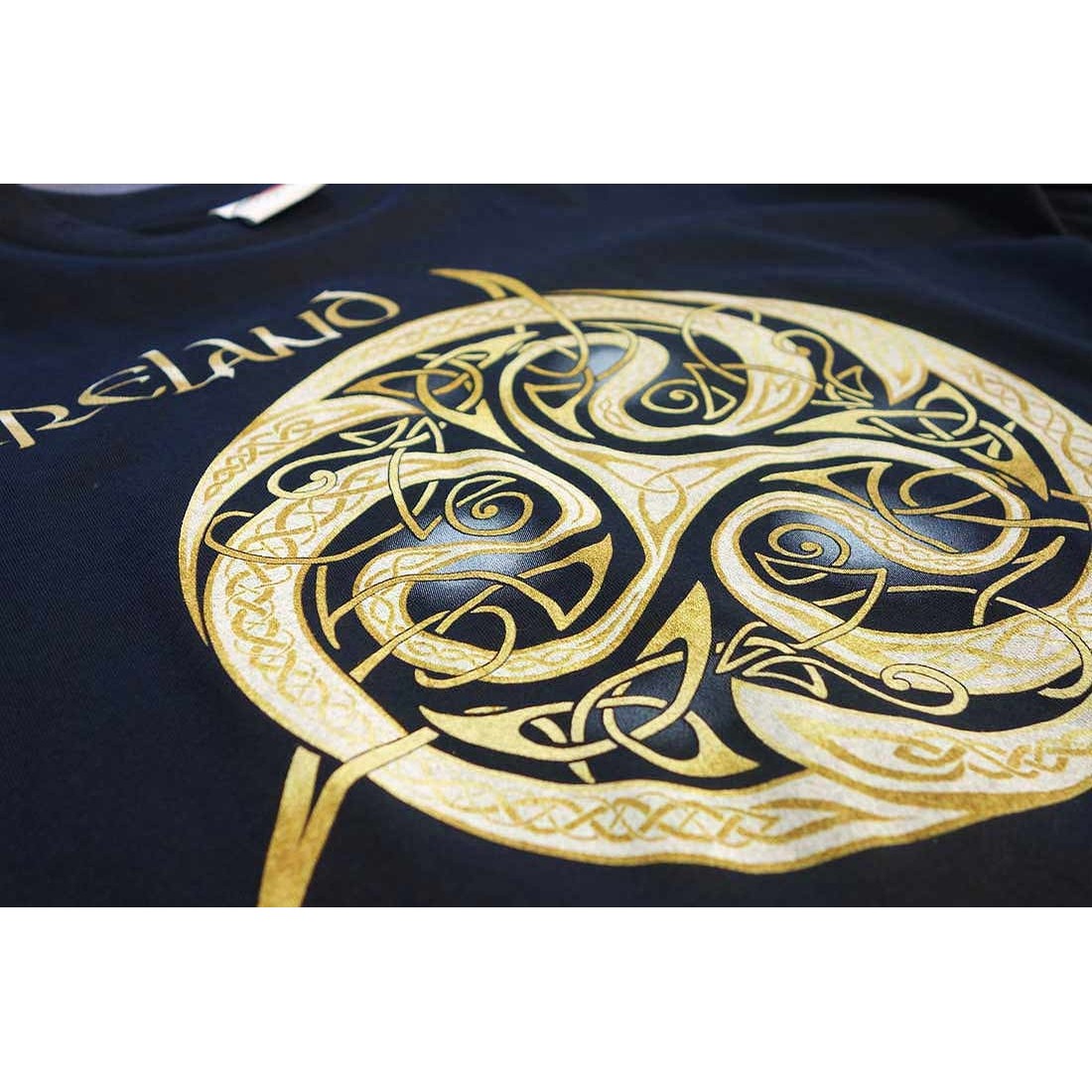 Irish Traditional Craft Navy Celtic Knot T Clothing Tops at Irish on Grand