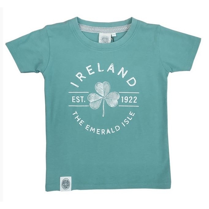 SHIRTS OCEAN GREEN SHAMROCK T-SHIRT