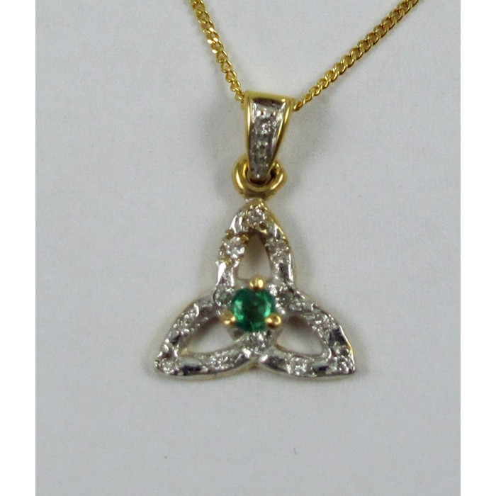 Diamond celtic clearance knot pendant