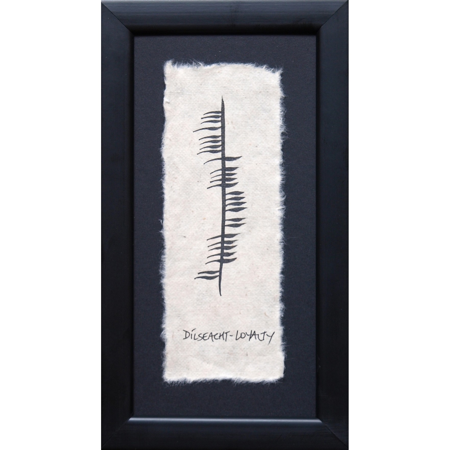 Ogham Wishes Ogham Wish (Peace) For Home For Wall Framed at Irish on Grand