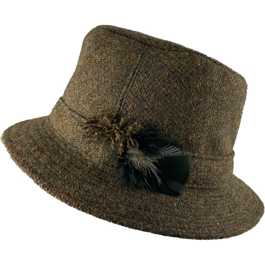 Hanna Hats Irish Walking Hat (Forest Floor Tweed) Clothing Caps Hats at  Irish on Grand